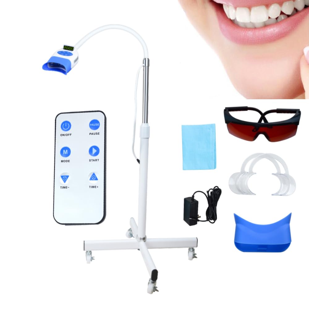 Professional LED Teeth Whitening Machine with 36W Cold Light & Remote Control - Fast Dental Whitening Accelerator for Home Use, 110V - Perfect for Smile Brightening & Special Occasions