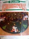 Bucilla Santa Checking the List Felt Christmas Tree Skirt Kit - 43 Inch Round Holiday Decor for Xmas Tree - Perfect for Family Gatherings & Festive Home Decor