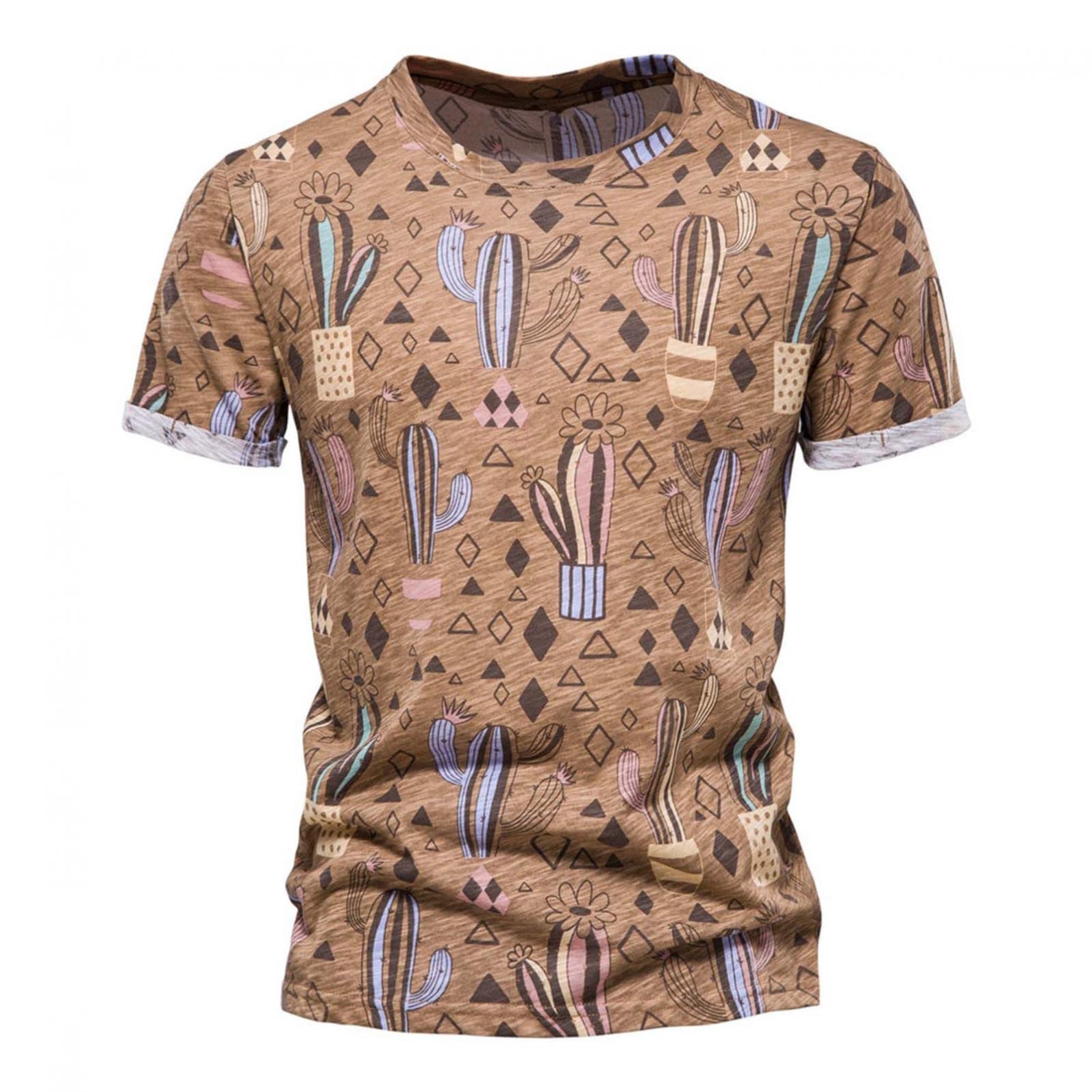 Men's Casual Short Sleeve Graphic Printed T-Shirts - Athletic Workout Crew Neck Tees for Gym, Running & Everyday Wear