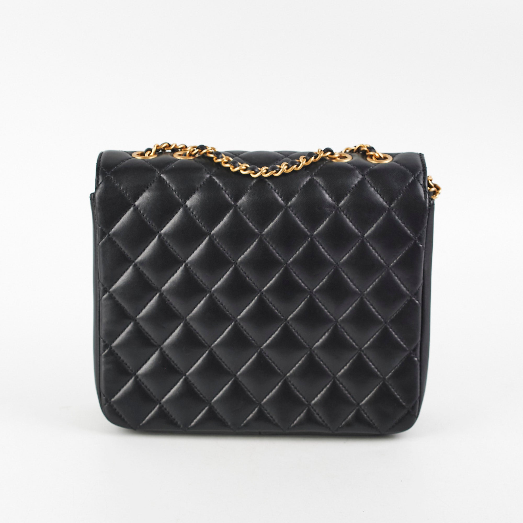 Chanel Mini Flap Bag 19A Black Lambskin Leather Crossbody Purse for Women | Luxury Designer Handbag for Evening Parties & Date Nights