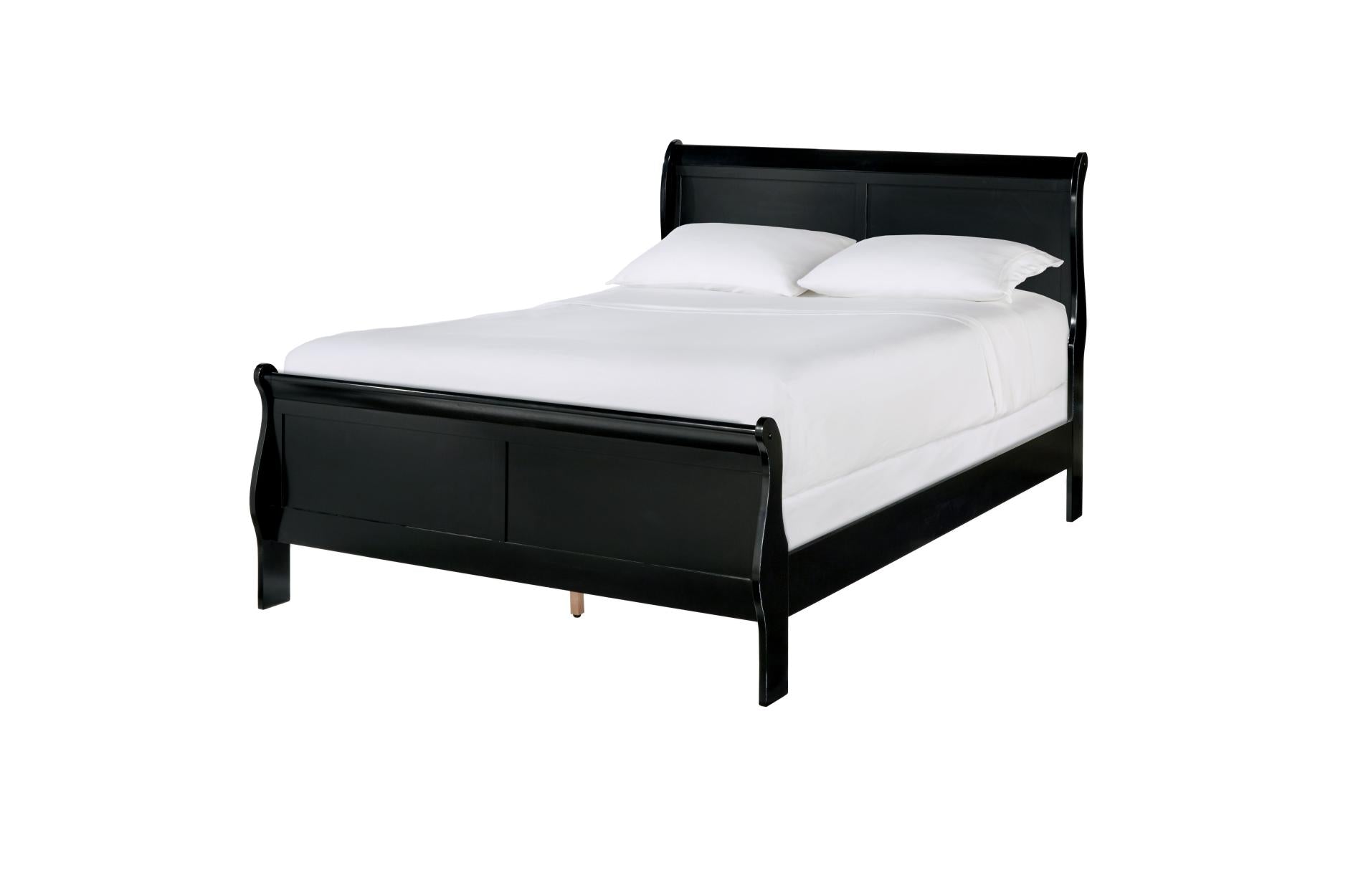 Luxury Beverly Hills Bedroom Collection - Queen Size Bed Frame with Upholstered Headboard, Modern Platform Bed for Master Bedroom & Guest Room