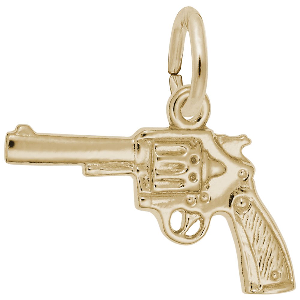 Rembrandt Gun Charm Pendant - 14K Gold or 925 Sterling Silver Jewelry for Bracelets & Necklaces | Perfect for Gifts, Gun Enthusiasts, and Fashion Accessories