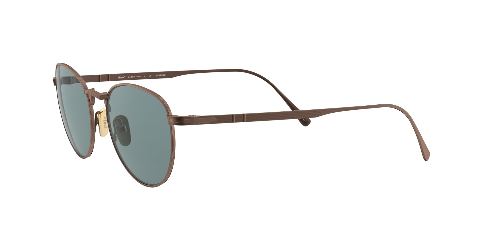 Persol PO5002ST Round Sunglasses for Men & Women - Classic Retro Polarized UV Protection Lenses - Perfect for Driving, Travel & Outdoor Activities