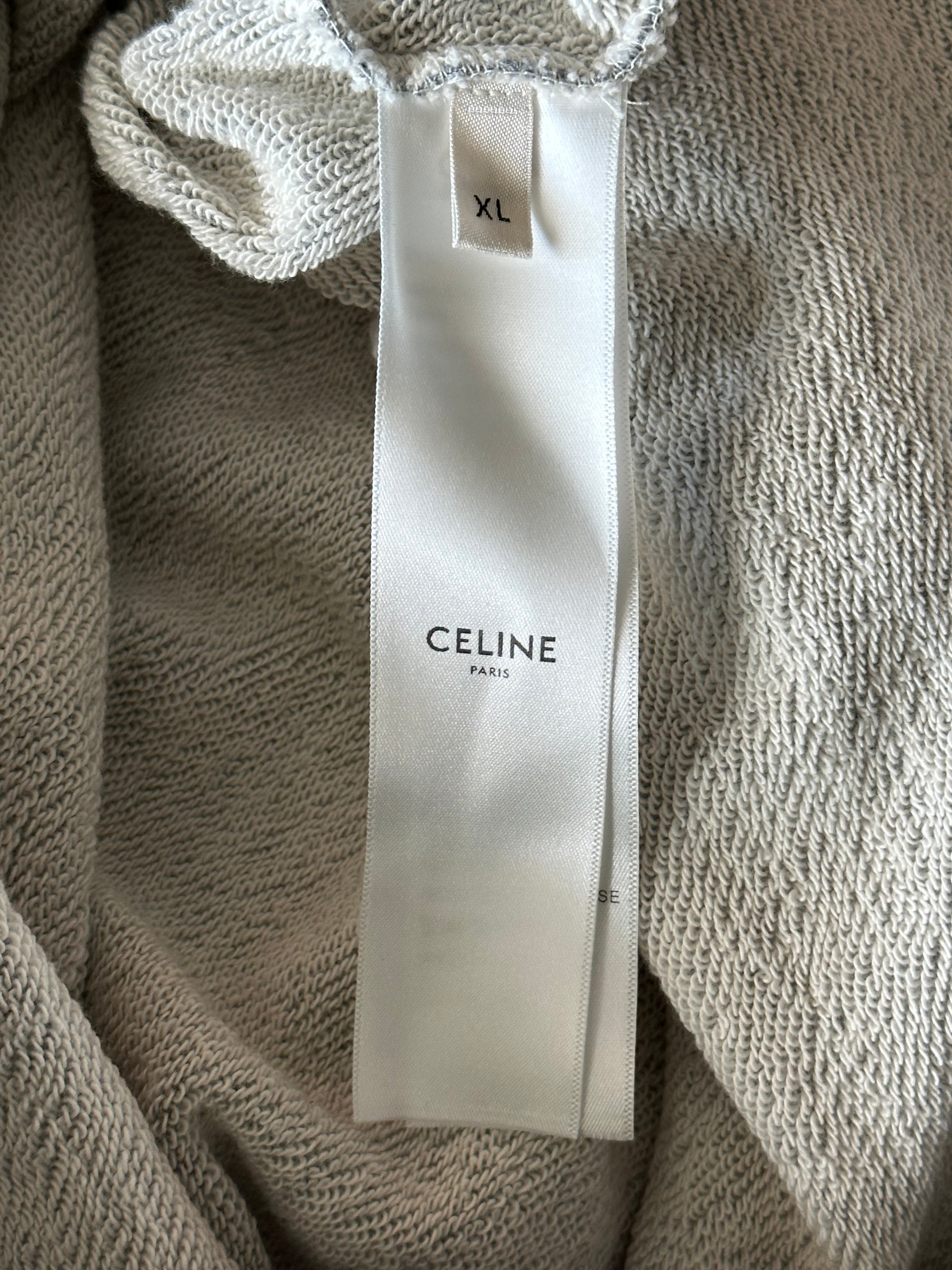Celine Grey & Black Logo Hoodie for Men & Women - Stylish Pullover Sweatshirt for Casual Wear, Street Fashion & Everyday Outfits