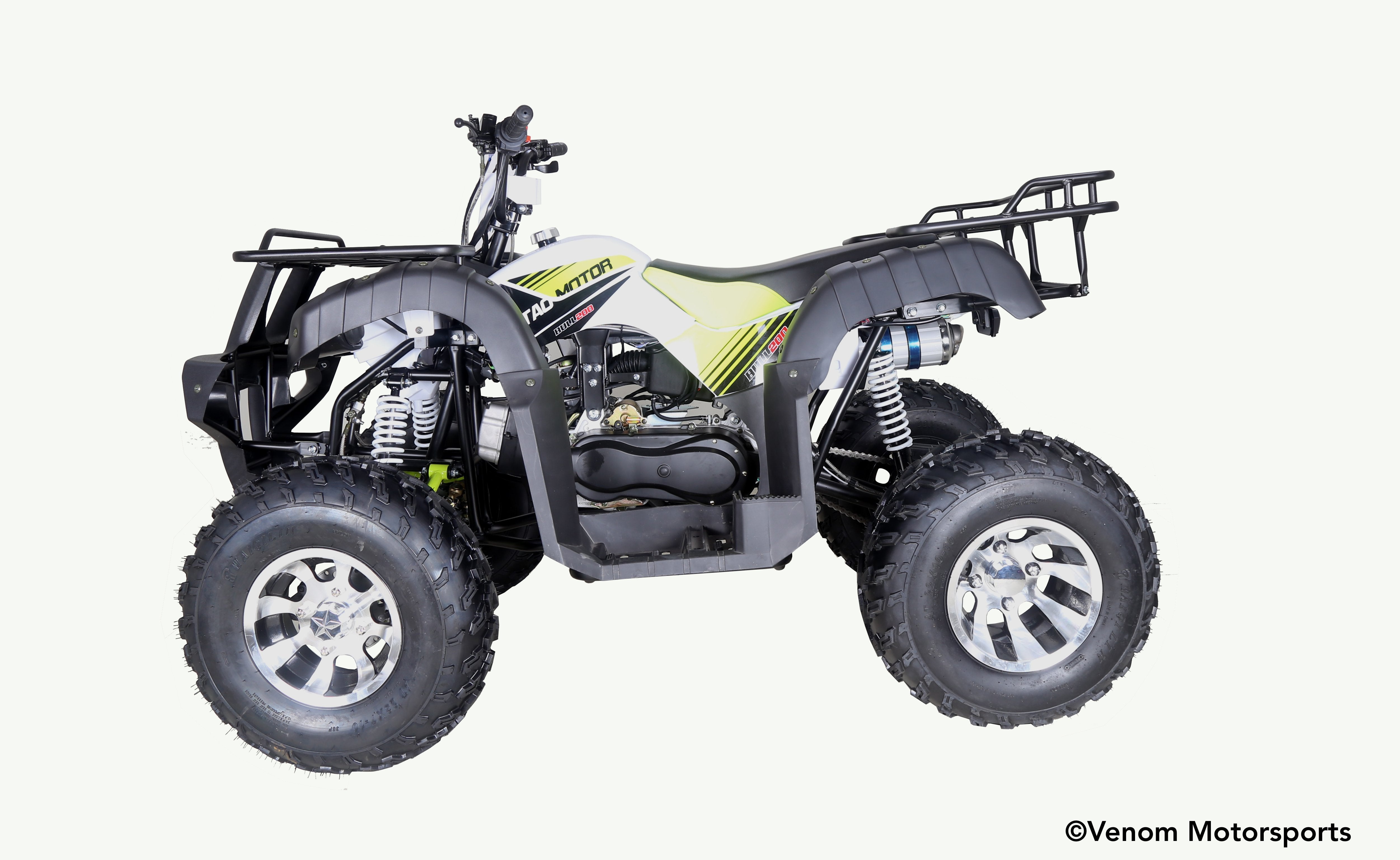 200cc Kodiak ATV - Fully Automatic with Reverse Gear | Full-Size Adult All-Terrain Vehicle for Off-Road Trails, Hunting & Farm Work | Powerful 4-Stroke Engine | Durable Steel Frame
