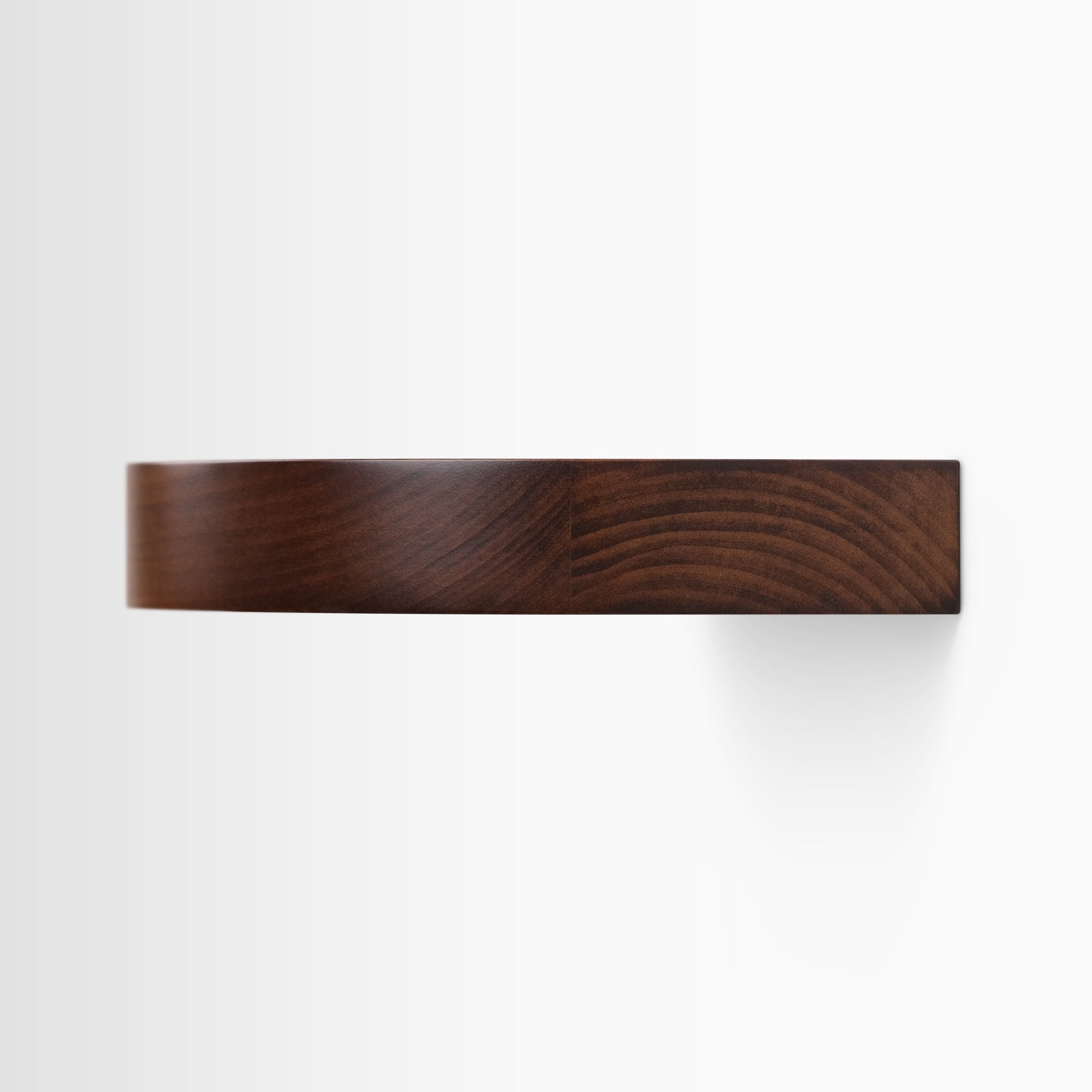 Aksel RADius Espresso Floating Shelf - Wall Mounted Wooden Shelf for Kitchen, Bathroom & Living Room Storage - Perfect for Displaying Decor, Books & Essentials