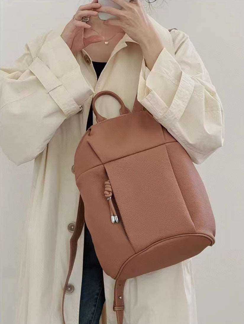 Stylish & Durable Soft Leather Backpack for Women & Men - Perfect for Travel, Work & School | Water-Resistant & Lightweight Design