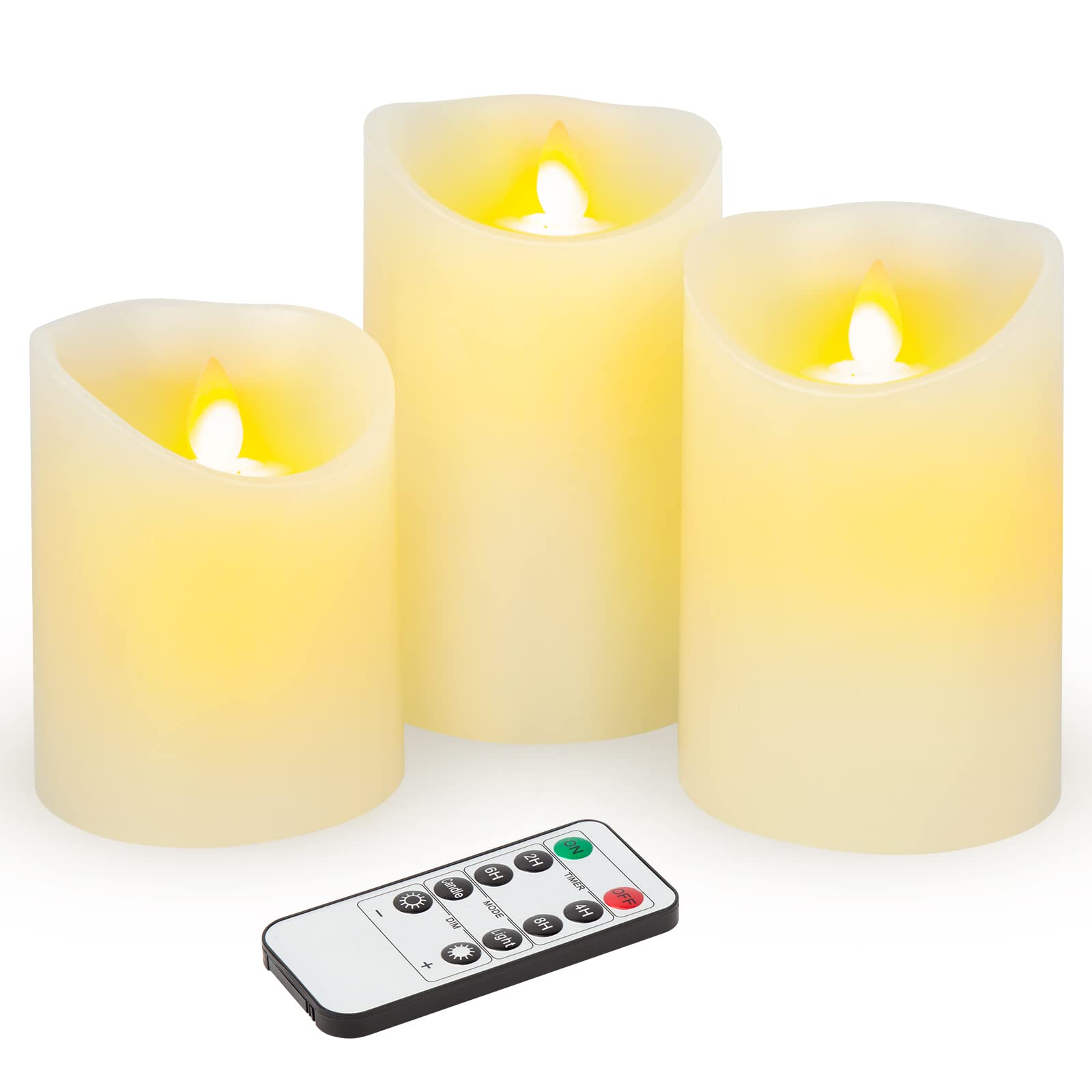 Flameless LED Candles with Remote - Halloween Decor & Wedding Lighting