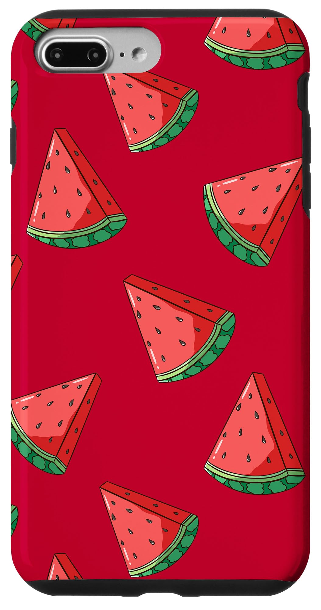 iPhone 7 Plus/8 Plus Watermelon Pattern Fruit Phone Case - Cute Red Protective Cover for Summer, Travel & Daily Use