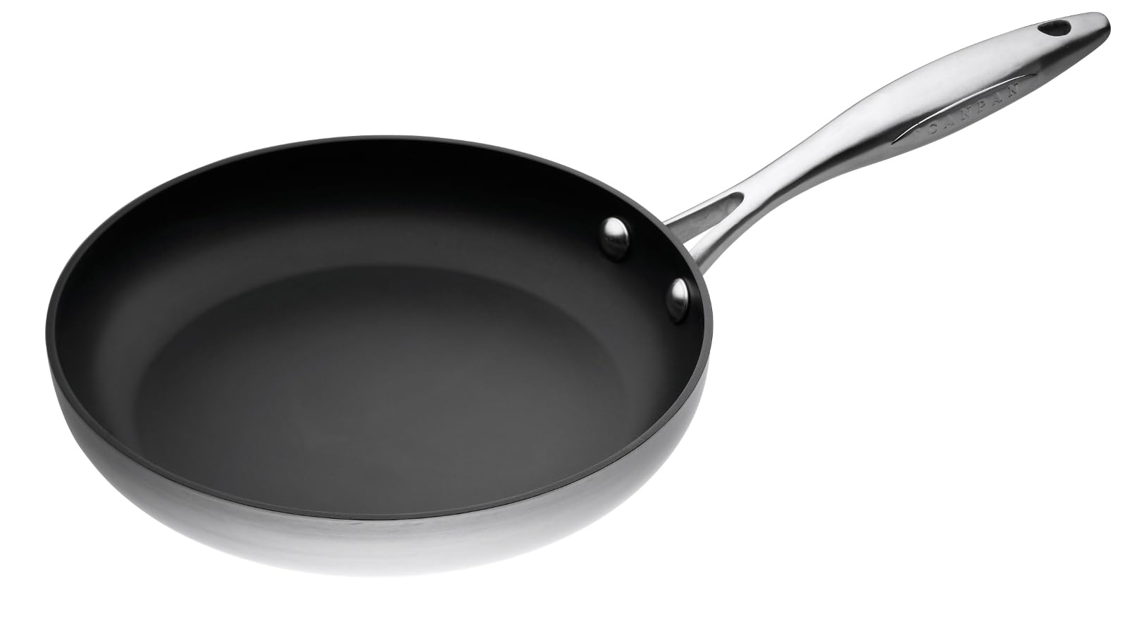 SCANPAN SC65002403 CTX Non-Stick Frying Pan - 9.5 Inch Aluminum/Stainless Steel Cookware for Sauteing, Frying & Baking - Professional Kitchen & Home Cooking Essential