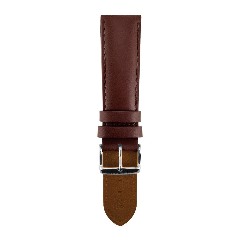 Aries Gold Pecan Brown AG L0020 22mm Genuine Leather Watch Strap - Perfect for Casual, Business & Everyday Wear
