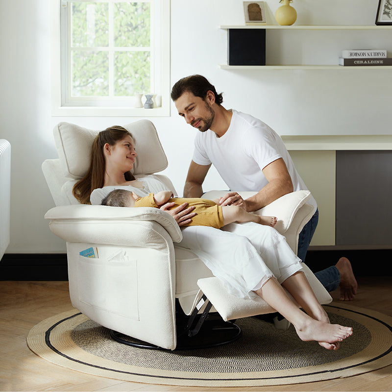 Comfortable Baby Nursery Power Glider Recliner - Perfect for Nursing, Rocking & Bonding with Your Newborn - Ideal for Nurseries, Bedrooms & Living Rooms