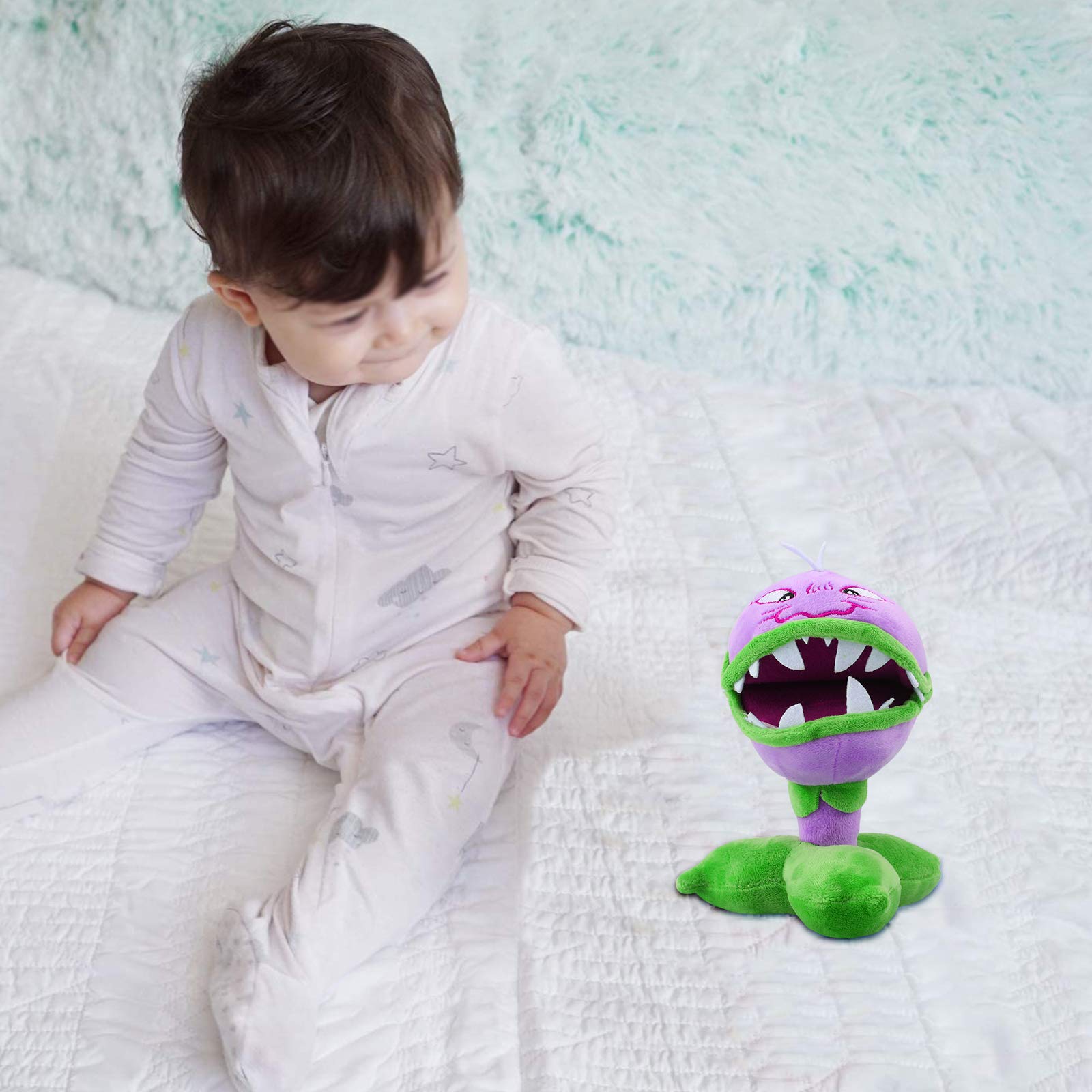 Maikerry 1 PC Plants vs Zombies Plush Toy - Cute PVZ Stuffed Animal Doll for Kids, Perfect Gift for Children & Game Fans | Birthday Present, Room Decor, Collectible
