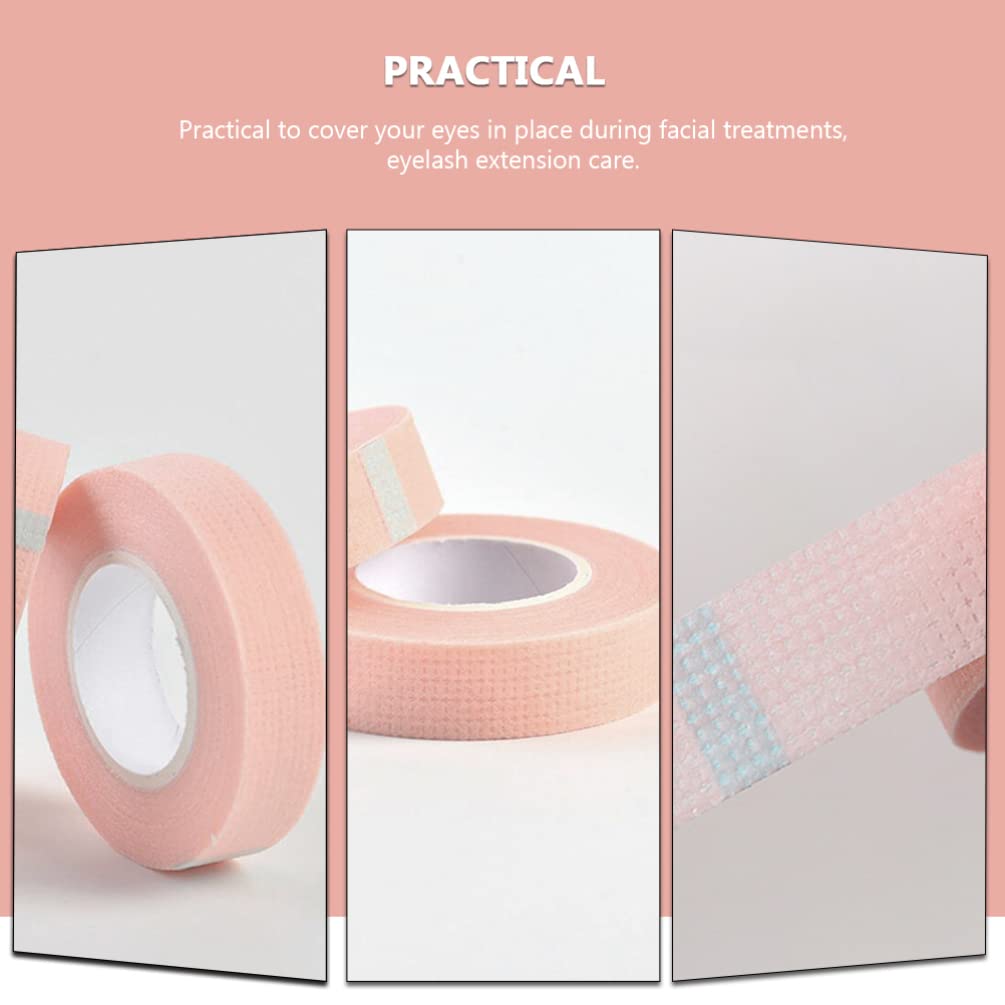 OSALADI 6 Rolls Lash Tape - Breathable Eyelash Extension Bands with Holes, Non-Woven Eyelash Separating Tape for Professional Lash Extensions & Eyeshadow Application - Perfect for Salon, Spa & Home Use