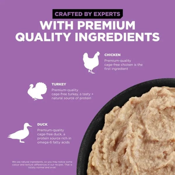 Premium Grain-Free Wet Cat Food - Go! Solutions Carnivore Chicken, Turkey & Duck Pate Recipe for Adult Cats - High Protein, Natural Ingredients - Perfect for Indoor Cats & Picky Eaters