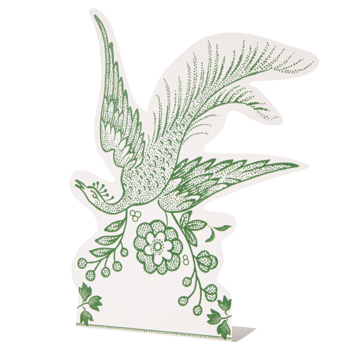 Elegant Green Asiatic Pheasants Place Cards for Weddings, Parties & Events - Premium Table Name Cards for Special Occasions