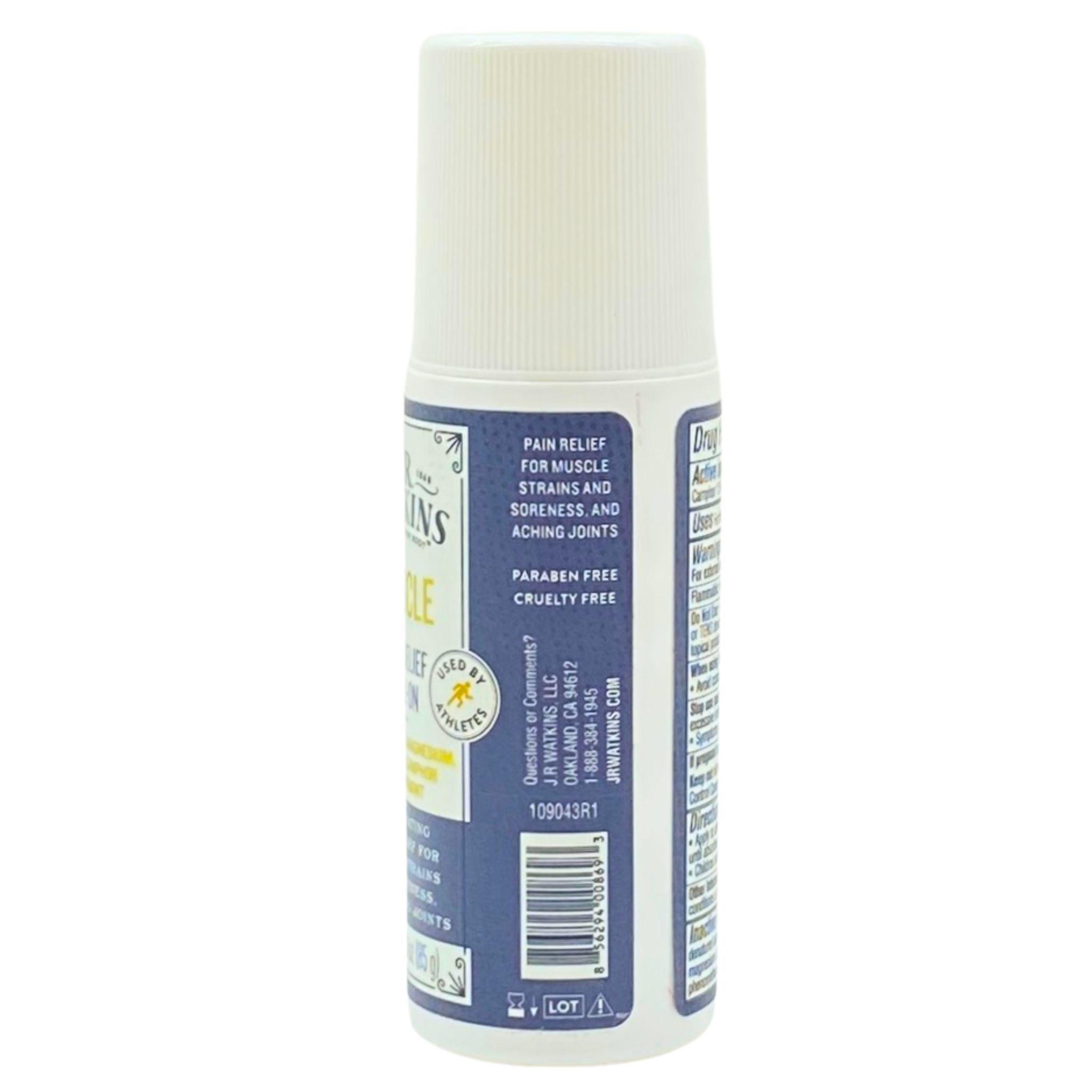 J.R. Watkins Muscle Pain Relief Roll-On - Fast Penetrating Relief for Sore Muscles & Strains - 3.0 oz (50-Pack Bulk) - Perfect for Athletes, Gym Recovery & Post-Workout Pain Relief