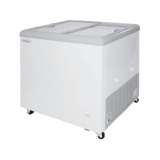Dual Temperature LED Flat Top Merchandiser Refrigerator Freezer - Excellence HB 7HC Commercial Display Case for Grocery Stores, Restaurants & Convenience Stores