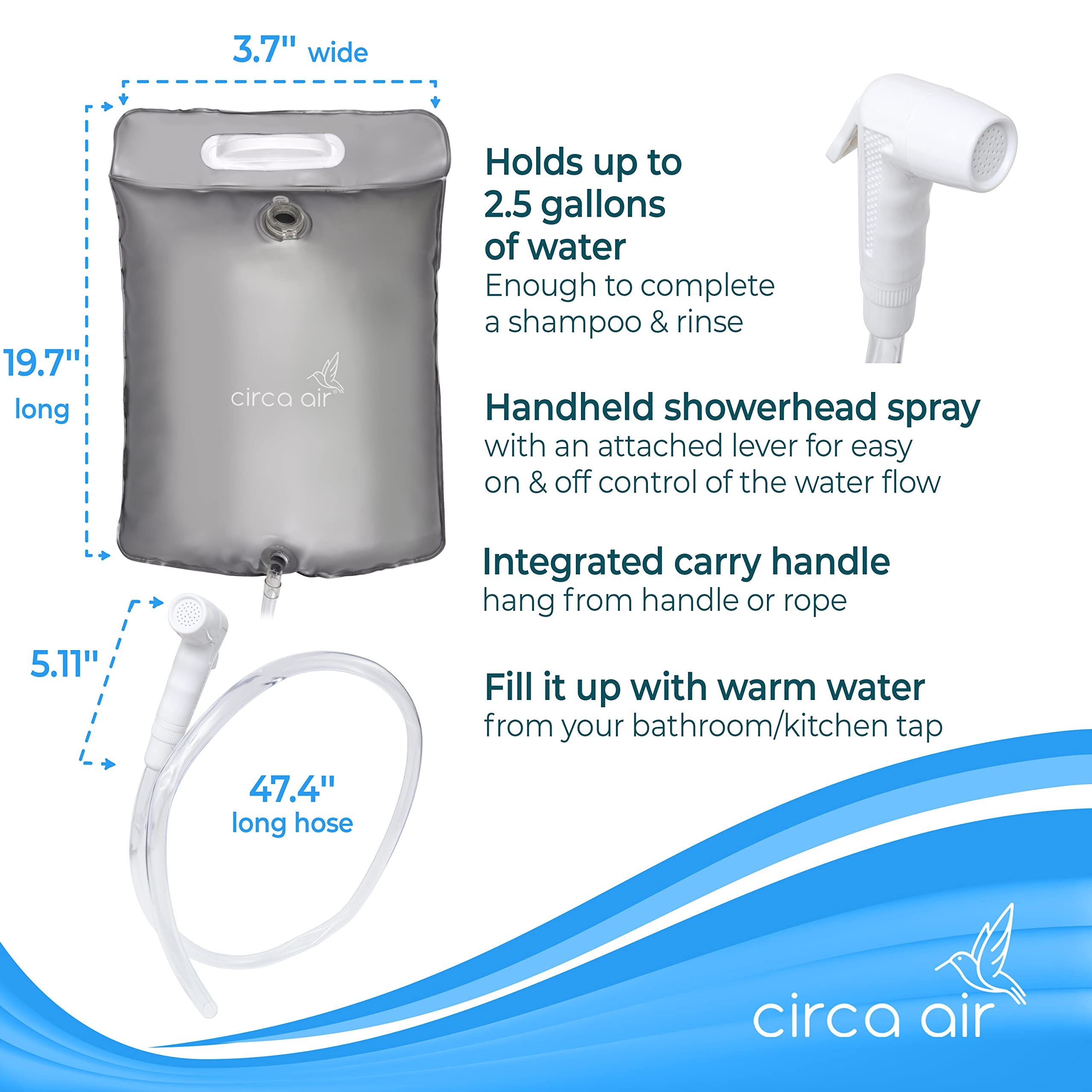 **Inflatable Hair Washing Basin & Portable Shampoo Bowl - Bedside Shower Bag for Easy Hair Washing in Bed | Ideal for Bedridden, Elderly & Post-Surgery Care | Lightweight & Travel-Friendly for Home, Hospital & Nursing Use**