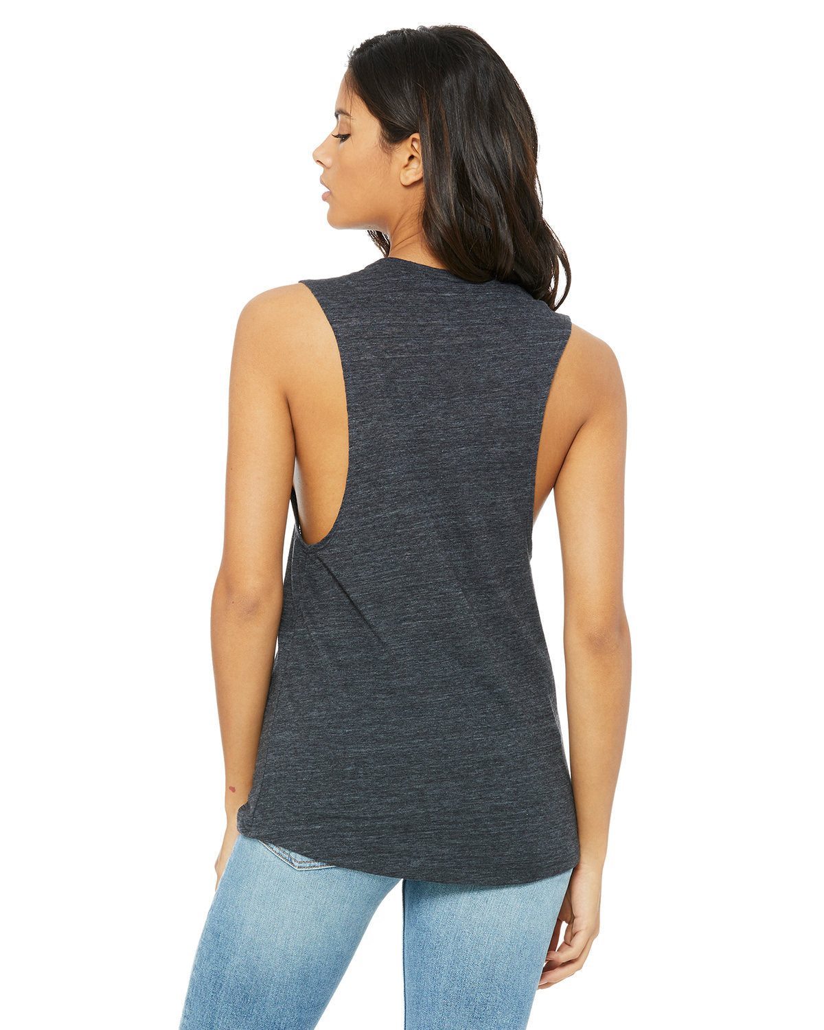 Bella + Canvas B8803 Women's Flowy Scoop Neck Muscle Tank Top - Soft & Comfortable for Yoga, Gym & Summer Outfits