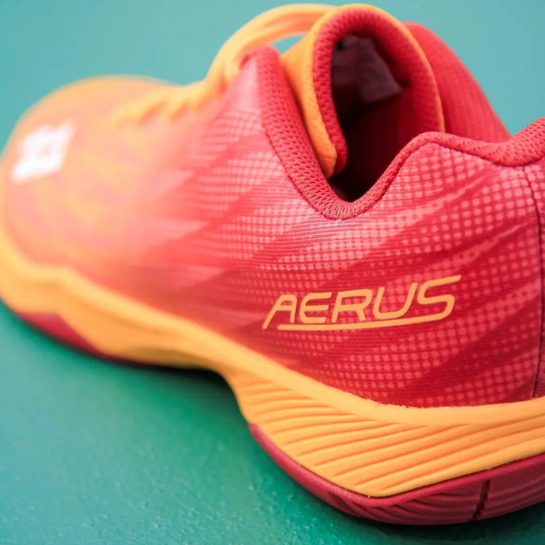 Yonex Aerus Z2 Men's Badminton Shoes - Lightweight & Breathable (Orange/Red) - Perfect for Court Sports & Indoor Games