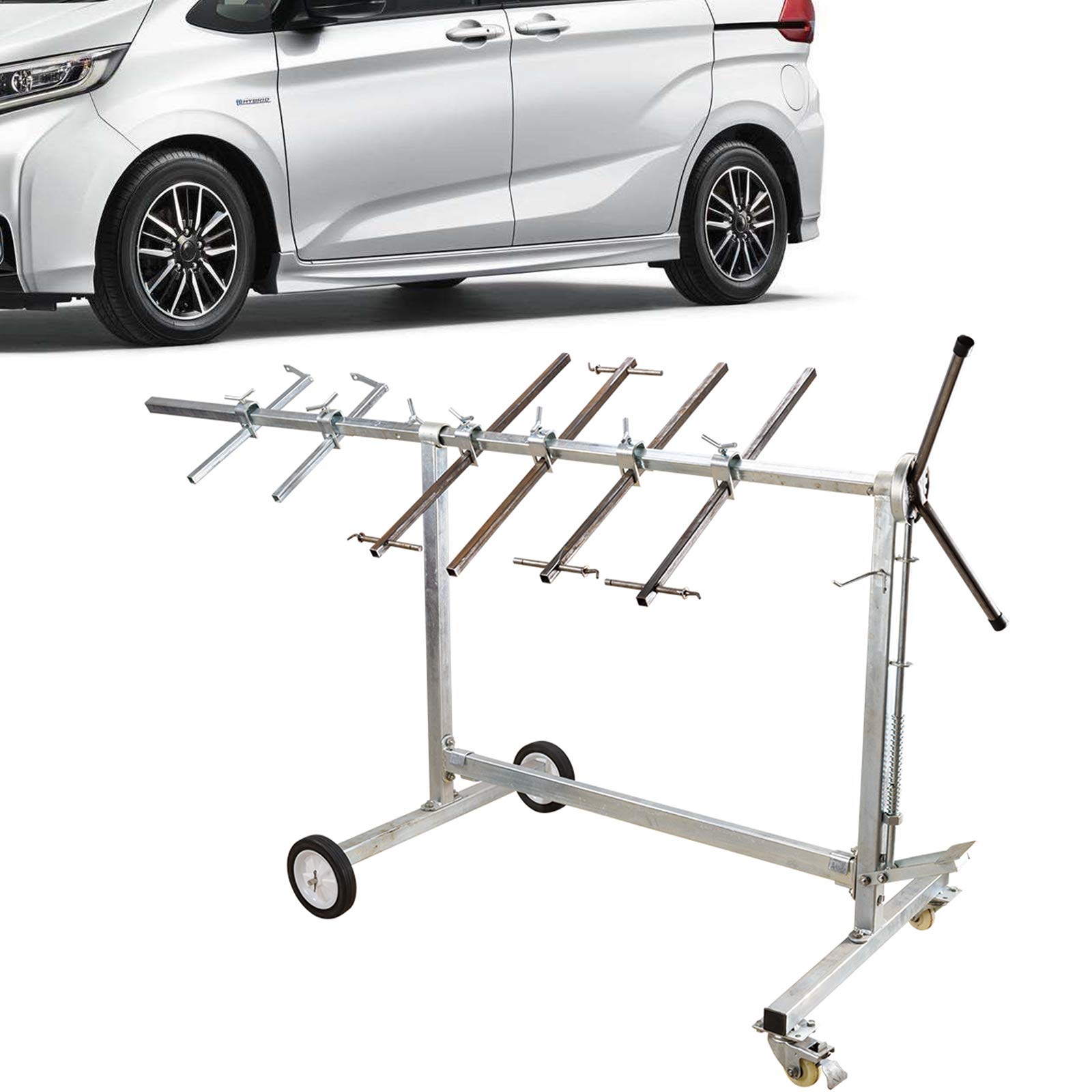 LYNICESHOP Adjustable Car Body Paint Rack - Auto Body Shop Door Hanger, Painting Stand & Fender Holder for Professional Car Repair and DIY Projects | Perfect for Auto Body Shops, Home Garages, and Vehicle Restoration