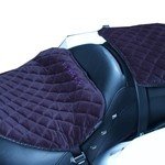 Premium Motorcycle Seat Gel Pad Cushion Cover Set for Harley Davidson Shovelhead - Comfort Ride Accessories for Long Distance Cruising & Road Trips