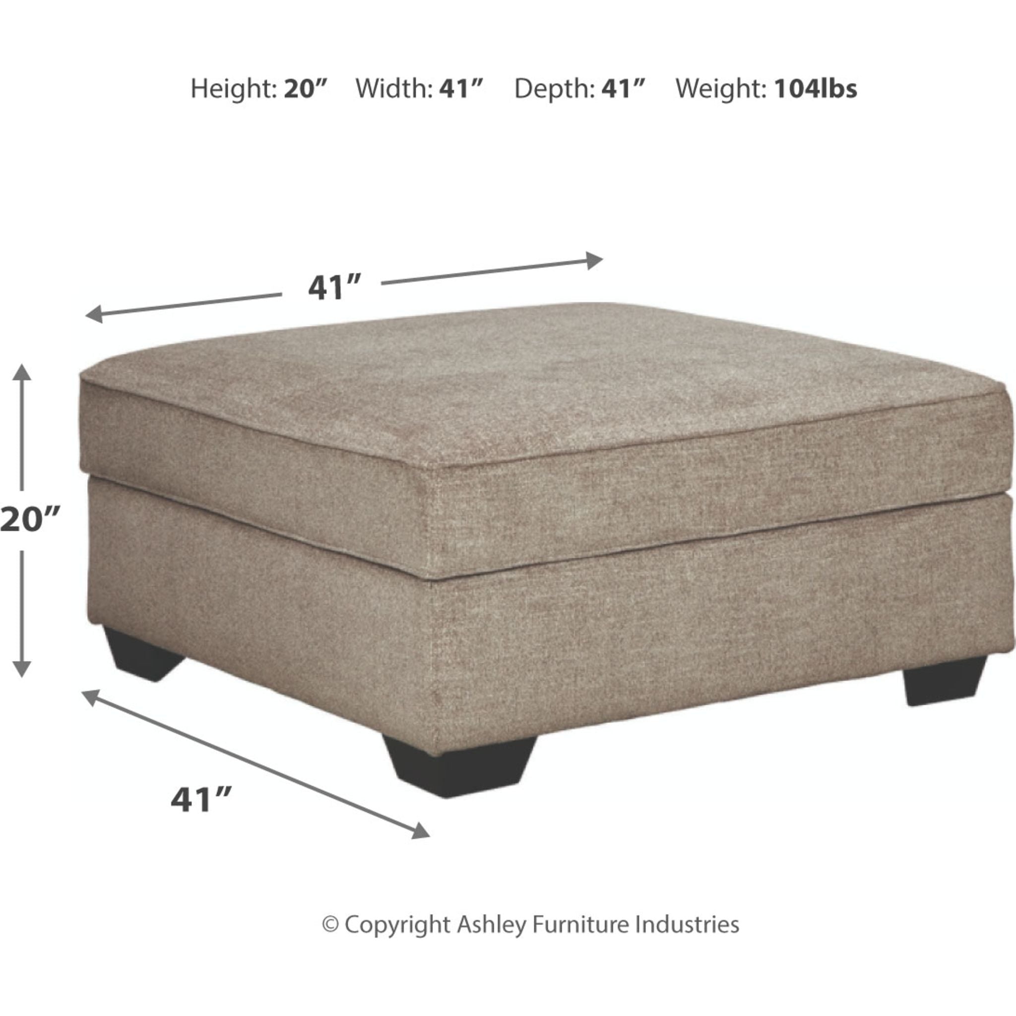 Bavarian Storage Ottoman with Lift Top - Extra Large Footrest Bench, Stone Gray Fabric - Perfect for Living Room, Bedroom, and Home Office Organization