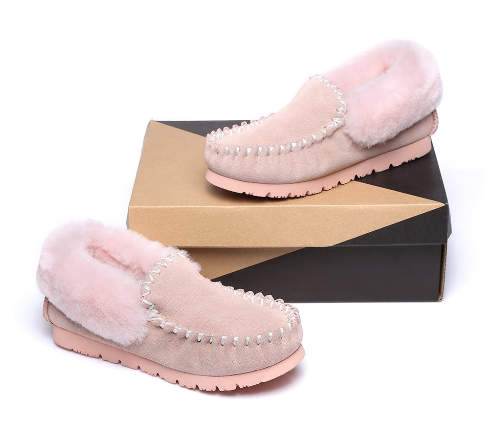 Australian Shepherd® UGG Slippers - Genuine Sheepskin Wool Ankle Booties for Women & Men | Cozy Indoor/Outdoor House Shoes for Winter Comfort