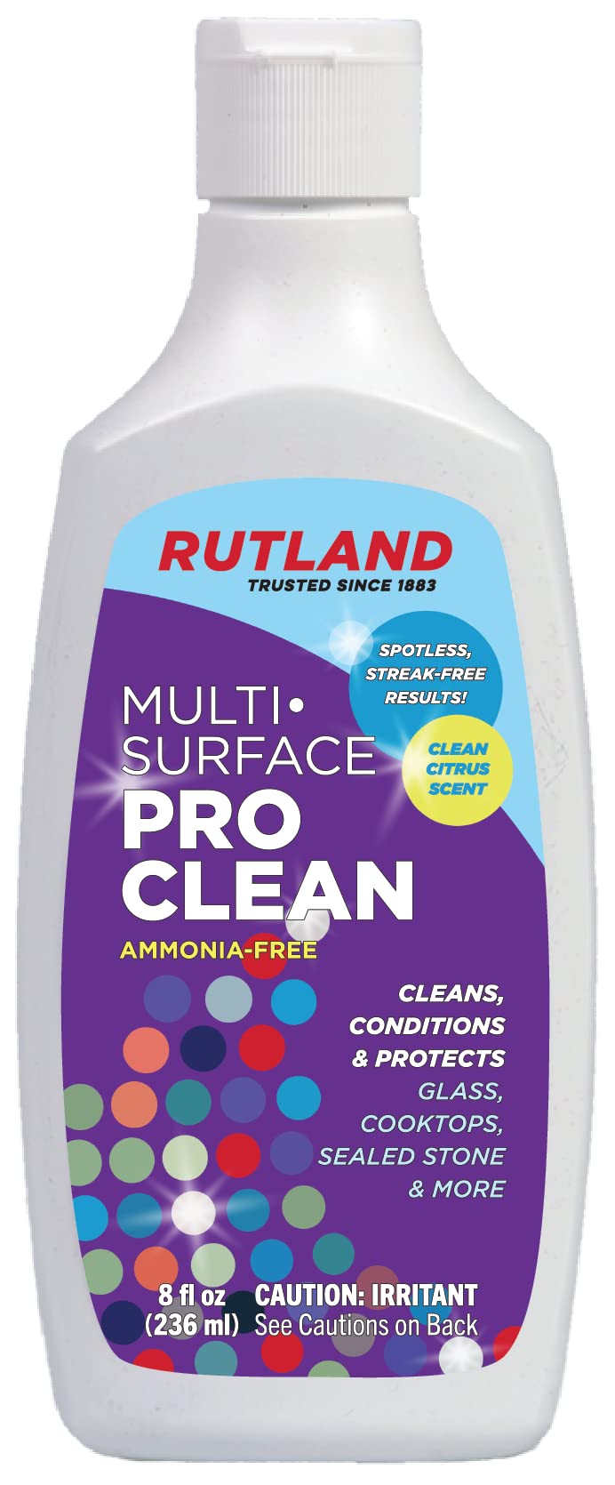 Rutland 185 Multi-Surface Professional Cleaner - 8 fl oz - All-Purpose Household Cleaner for Kitchen, Bathroom, Floors & More