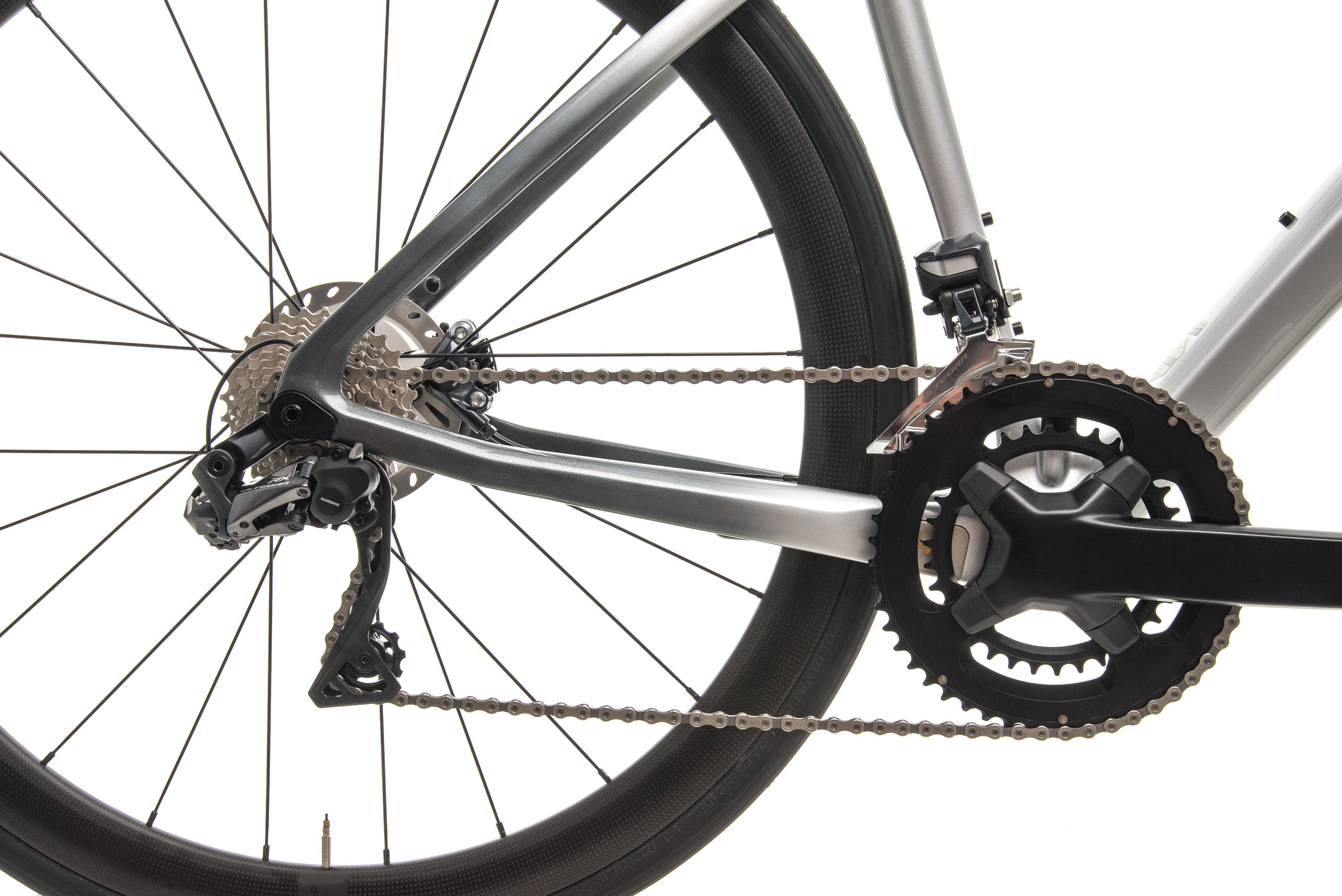 Argon 18 Krypton GF Disc Di2 Road Bike - Mercedes Benz Inspired Silver Finish - 47cm Medium Size (2019 Model) | Perfect for Commuting, Fitness Training & Long-Distance Cycling