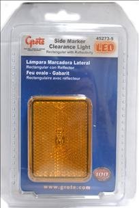 Grote 45273-5 LED Clearance and Marker Light for Trailer Tongue Mount - Durable Waterproof Truck Lighting for Safe Towing & Night Visibility