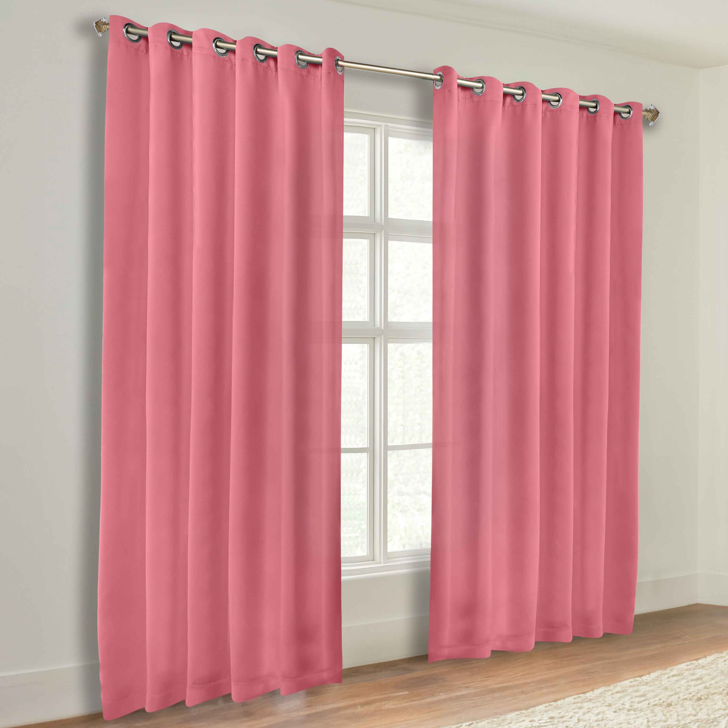 Classic Modern Solid Blackout Curtain Panels - Set of 2 for Bedroom & Living Room - Light Blocking Thermal Insulated Window Drapes for Home Decor