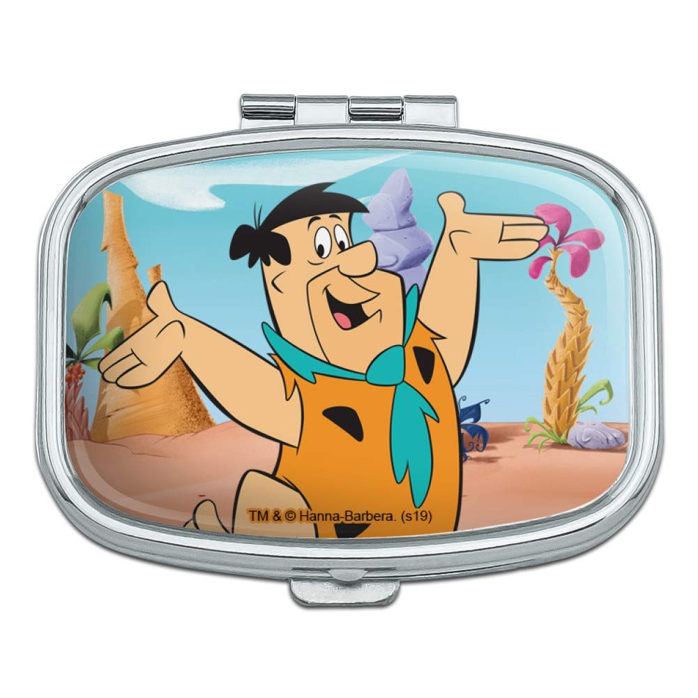 The Flintstones Fred Character Rectangle Pill Case - Vintage Cartoon Storage Box for Vitamins, Pills & Jewelry - Perfect Gift for Fans & Collectors - Home, Office & Travel Organizer