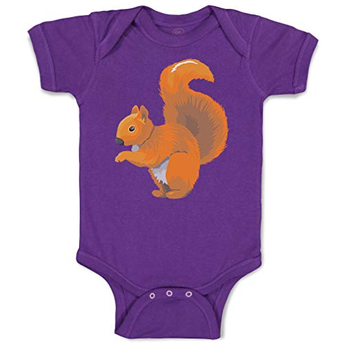 Custom Baby Bodysuit - Funny Squirrel Design | 100% Cotton Soft Infant Onesie for Boys & Girls | Perfect for Playtime, Photo Shoots & Everyday Wear
