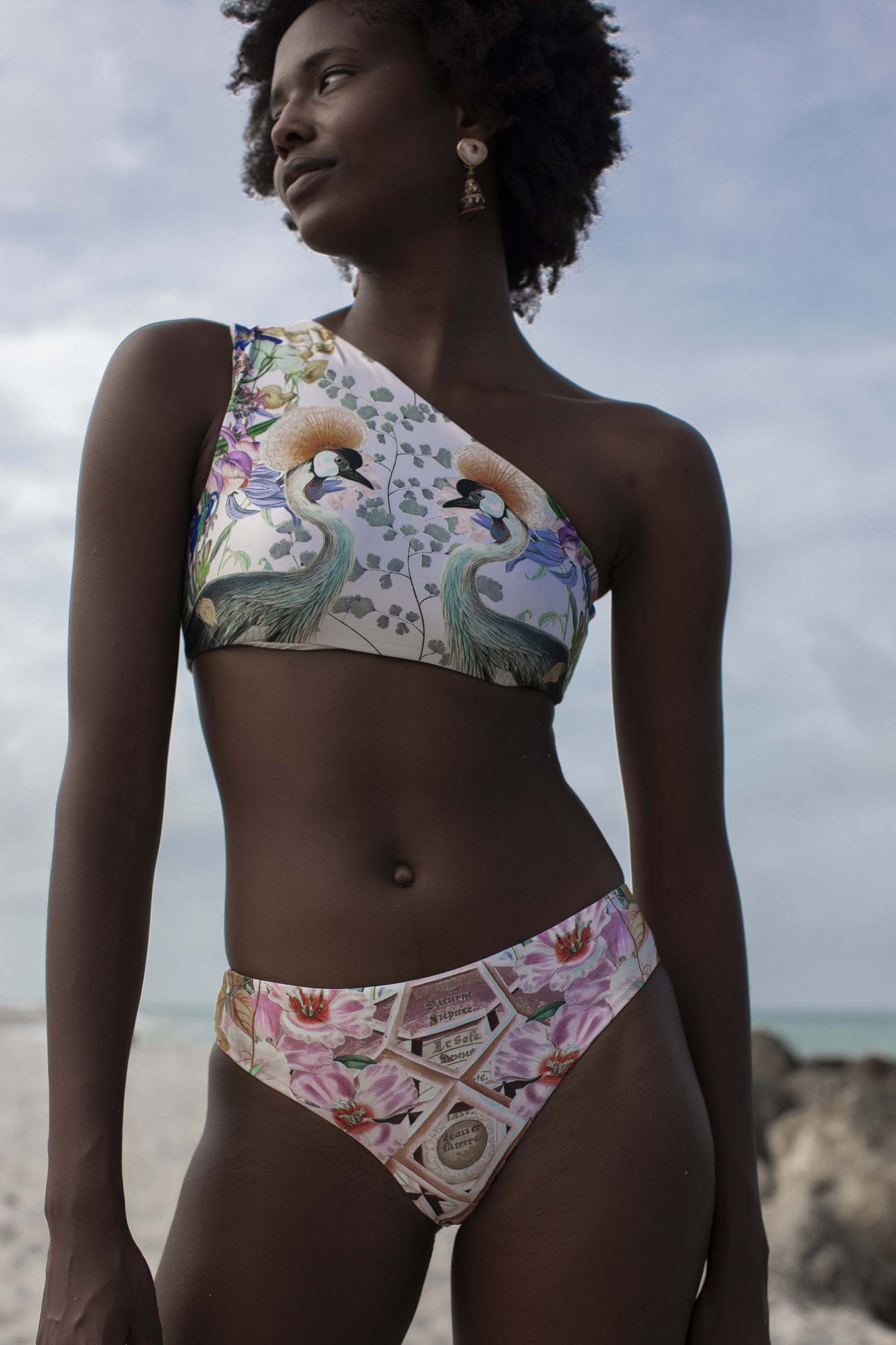 Mika Women's Bikini Bottom - High Waisted Swimwear for Beach & Pool - Final Sale