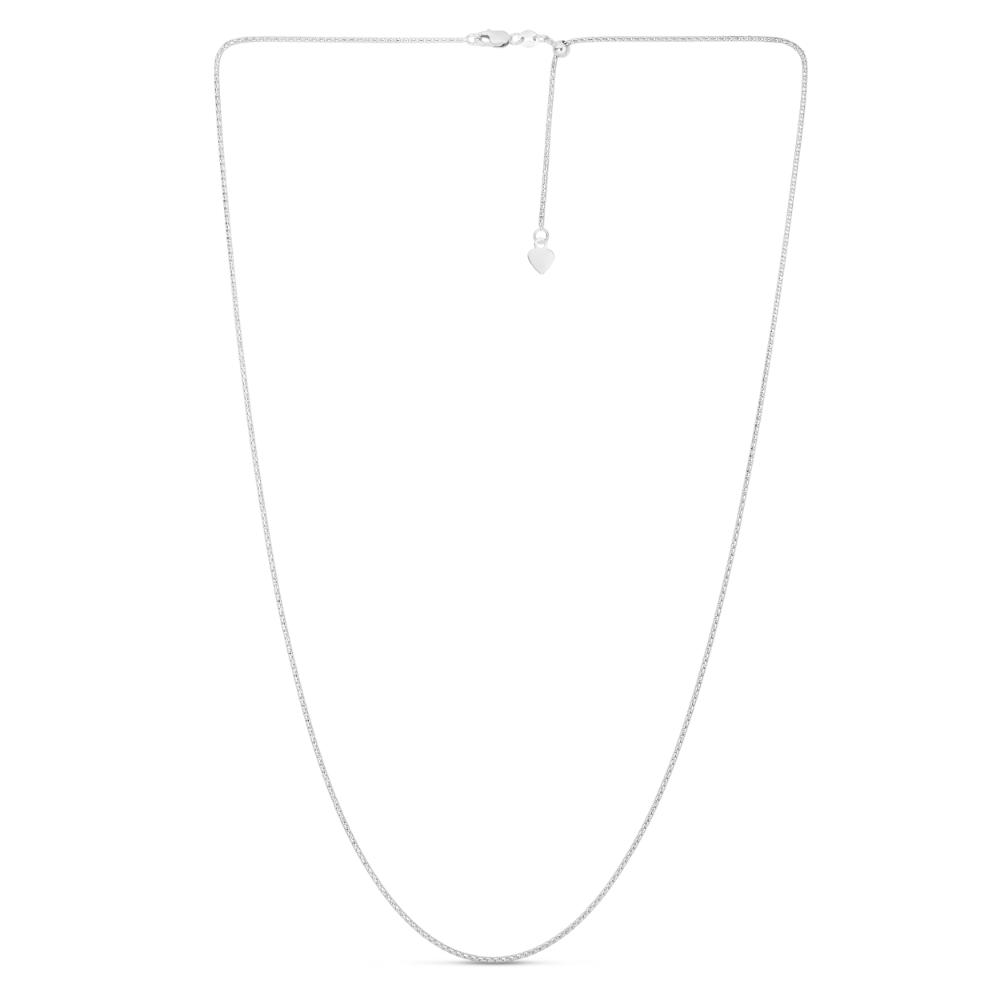 14K Gold 1.3mm Adjustable Popcorn Chain Necklace - Dainty Layering Jewelry for Women, Perfect for Everyday Wear & Gift Giving