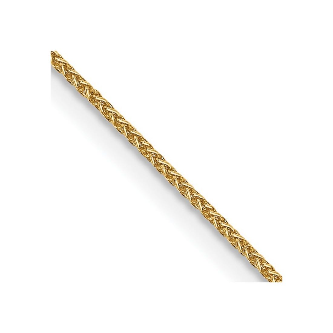 14K Gold 0.8mm Spiga Chain Necklace with Lobster Clasp - Elegant Unisex Jewelry for Women & Men | Perfect for Gifts, Anniversaries and Everyday Wear