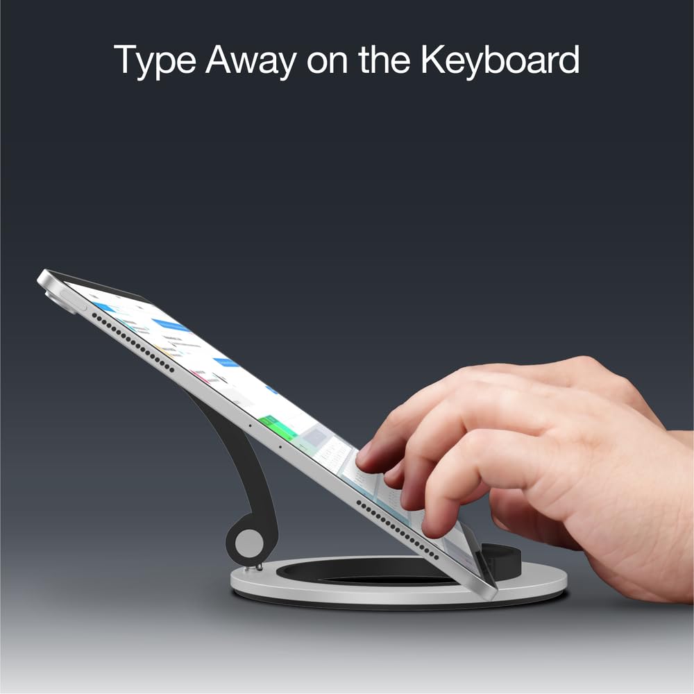 Just Mobile Encore iPad Stand - Foldable & Portable Aluminum Tablet Holder for iPad 10.2