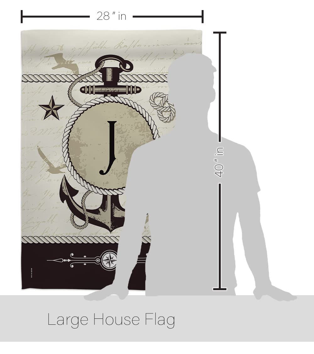 J Initial Coastal Nautical House Flag Set 28