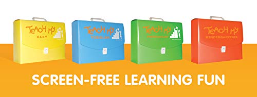 Screen-Free Baby Learning Kit for 6+ Months - Educational Toy Set with Finger Puppets, Board Books & Stacking Blocks to Teach First Words, Numbers & Sounds | Includes Teaching Guides & Storage Case | Perfect for Early Childhood Development & Interactive Playtime
