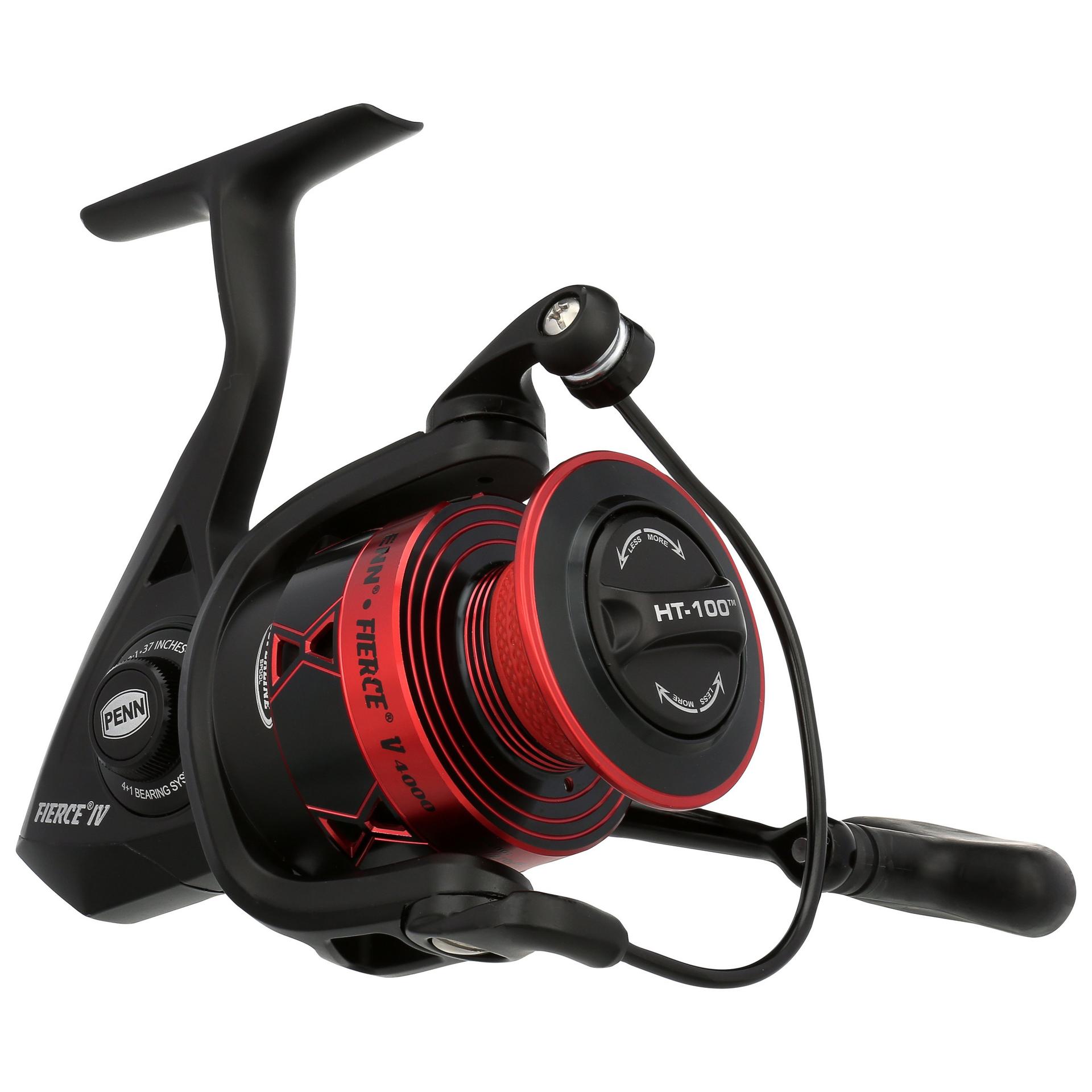 Fierce® IV Spinning Fishing Reel - Lightweight Saltwater & Freshwater Spinning Reel with Smooth Drag System - Perfect for Surf Fishing, Pier Fishing, and Bass Angling