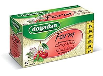 Organic Cherry Stalk Tea by Dogadan | 20 Tea Bags | Herbal Infusion for Relaxation & Digestion | Perfect for Afternoon Tea & Stress Relief