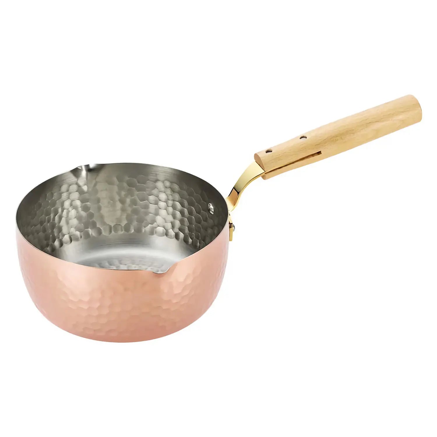 Asahi Copper Yukihira Saucepan - Premium Japanese Copper Cookware for Professional Chefs & Home Cooking - Perfect for Sauces, Stews & Gourmet Recipes