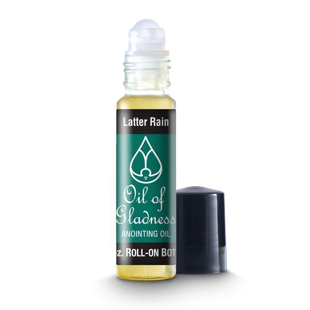 Oil of Gladness Latter Rain Anointing Oil Roll-On 1/3 oz - Holy Oil for Daily Prayer, Spiritual Ceremonies & Blessings - Perfect for Home Worship, Church Services & Personal Devotion