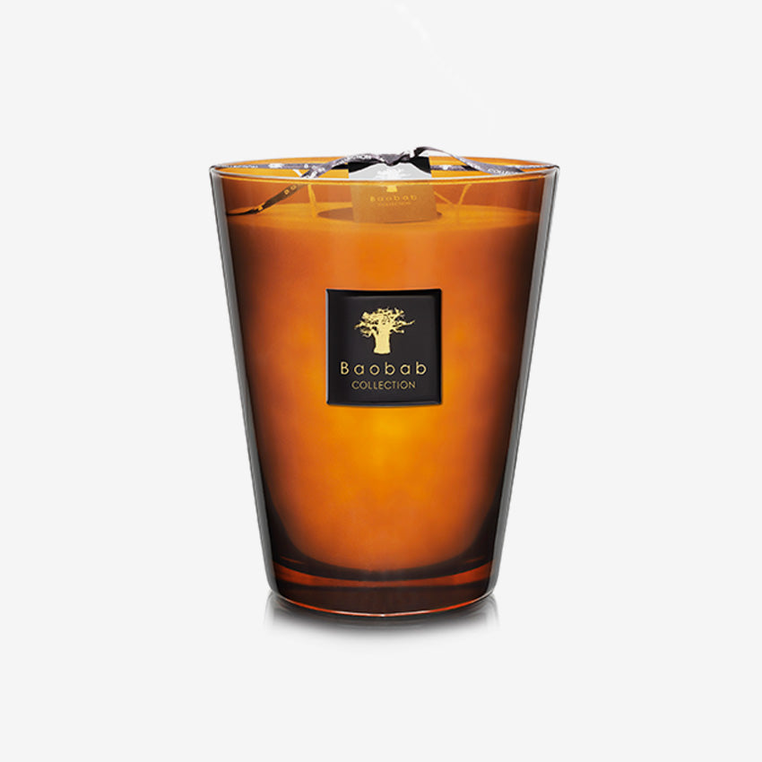 Baobab Collection Les Prestigieuses Cuir de Russie Scented Candle - Luxury Leather Scented Soy Wax Candle for Home Decor, Romantic Gifts & Relaxation