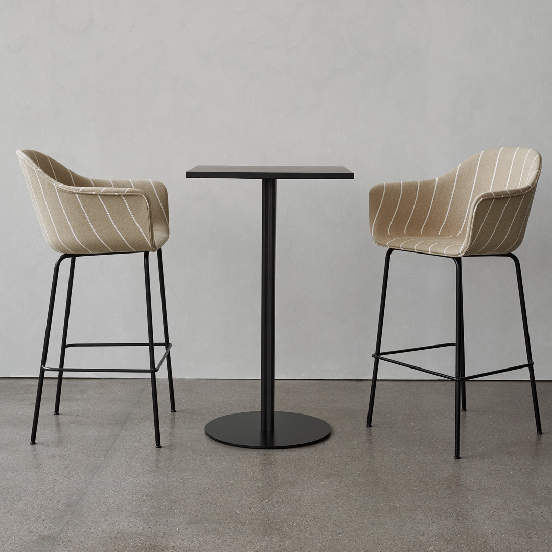 Modern Rectangular Harbour Column Bar Table - Stylish Dining & Kitchen Counter Height Table for Home, Restaurant & Outdoor Use