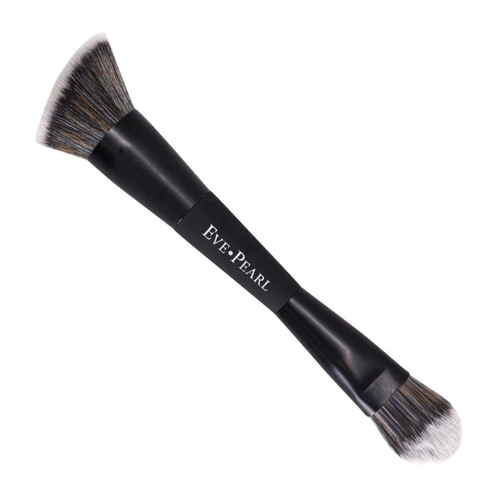 EVE PEARL 5-Piece Full Coverage Face, Cheek & Lip Makeup Set - Foundation, Blush, Lipstick with Professional Brushes (Deep) - Perfect for Daily Makeup, Professional Looks & Special Occasions