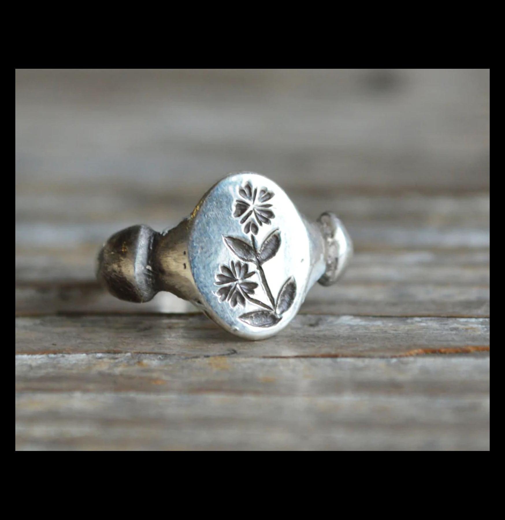 Chickweed Botanical Ring - Elegant Floral Jewelry for Women, Nature-Inspired Sterling Silver Ring - Perfect for Boho, Wedding & Everyday Wear