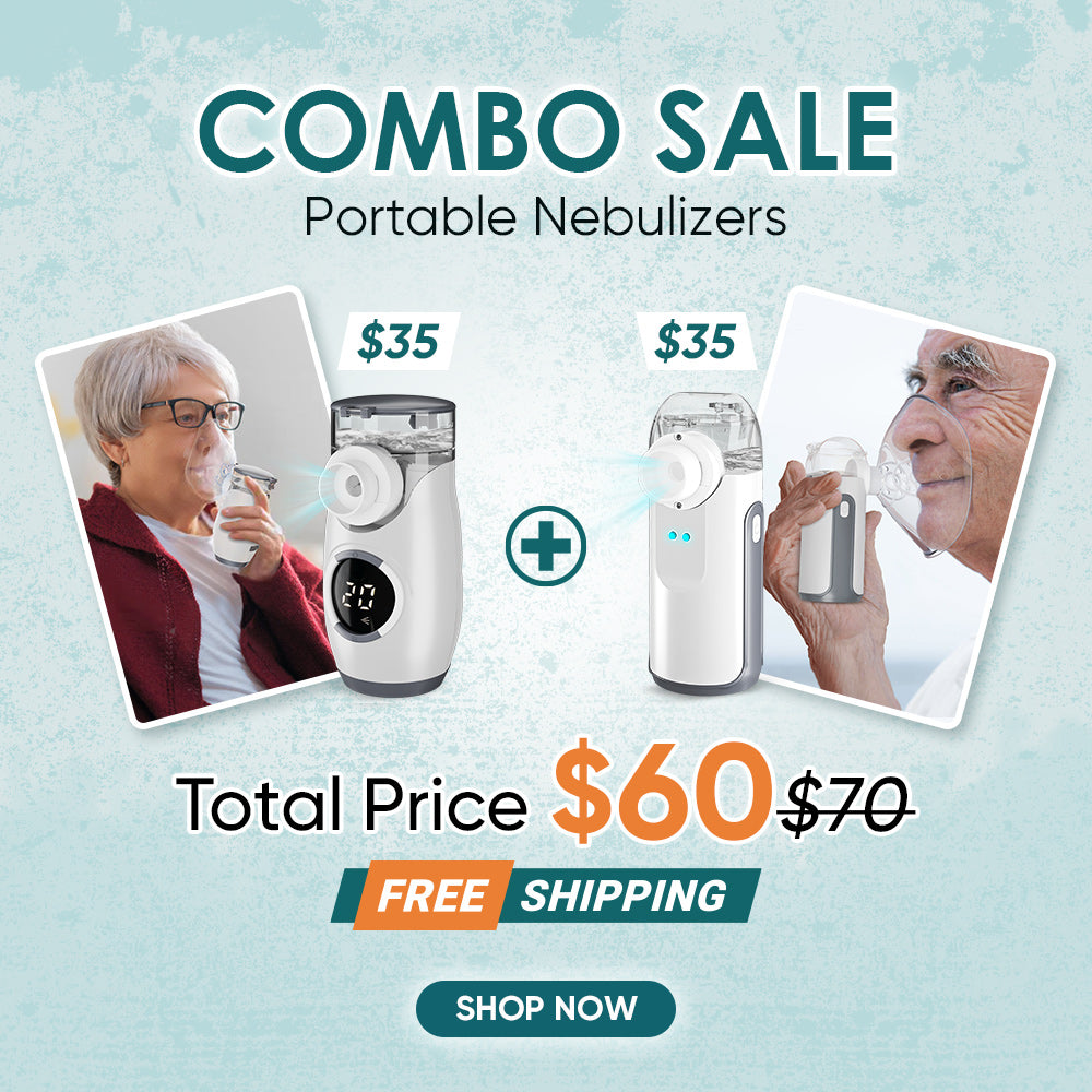 Portable Nebulizer Machine Bundle - Compact & Lightweight 135B & 132B Models with Free Shipping | Perfect for Travel, Home & Asthma Relief